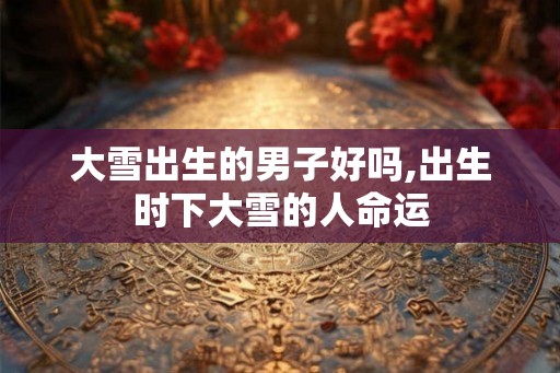 大雪出生的男子好吗,出生时下大雪的人命运