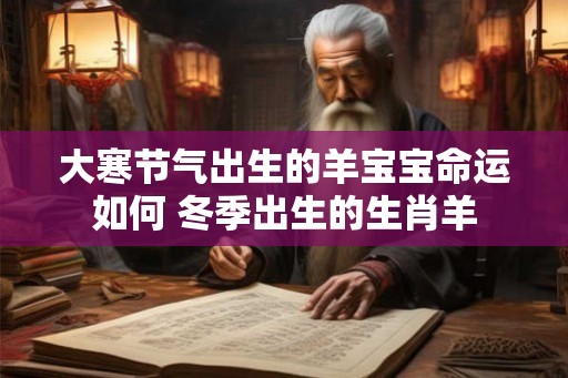 大寒节气出生的羊宝宝命运如何 冬季出生的生肖羊