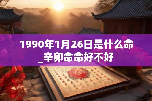 1990年1月26日是什么命_辛卯命命好不好