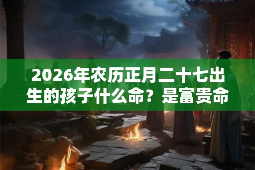 2026年农历正月二十七出生的孩子什么命?是富贵命吗? 2026年农历正月二十七出生的孩子什么命?是富贵命吗?