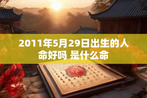 2011年5月29日出生的人命好吗 是什么命 2011年5月29日出生的人命好吗 是什么命