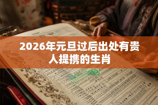 2026年元旦过后出处有贵人提携的生肖 2026年元旦过后出处有贵人提携的生肖