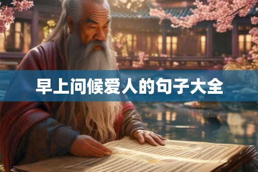 早上问候爱人的句子大全