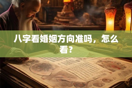 八字看婚姻方向准吗，怎么看？