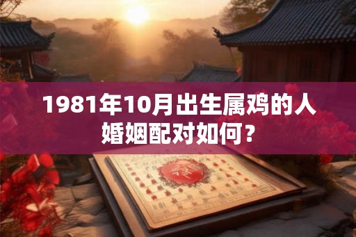 1981年10月出生属鸡的人婚姻配对如何？