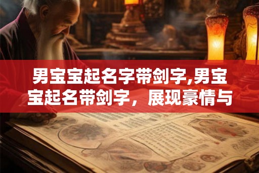 男宝宝起名字带剑字,男宝宝起名带剑字，展现豪情与担当