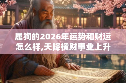 属狗的2026年运势和财运怎么样,天降横财事业上升
