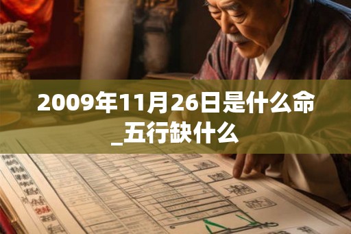 2009年11月26日是什么命_五行缺什么
