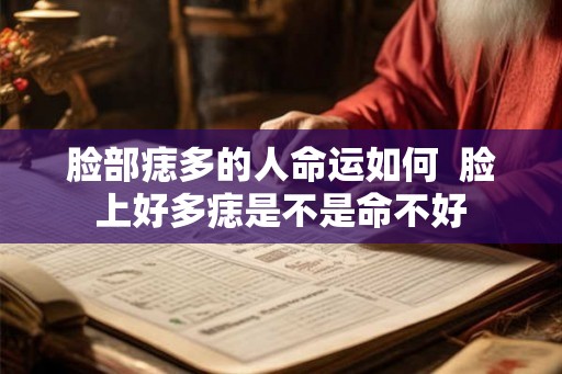 脸部痣多的人命运如何  脸上好多痣是不是命不好