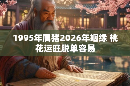 1995年属猪2026年姻缘 桃花运旺脱单容易