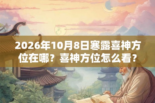 2026年10月8日寒露喜神方位在哪?喜神方位怎么看? 2026年10月8日寒露喜神方位在哪?喜神方位怎么看?