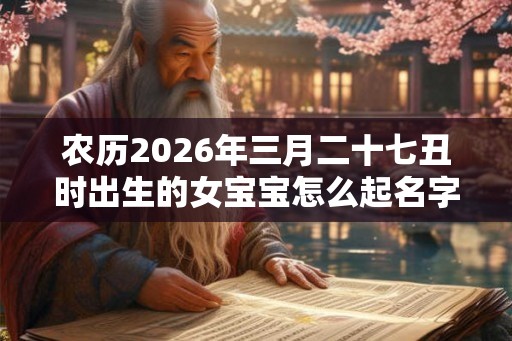 农历2026年三月二十七丑时出生的女宝宝怎么起名字好,五行属什么 农历2026年三月二十七丑时出生的女宝宝怎么起名字好,五行属什么