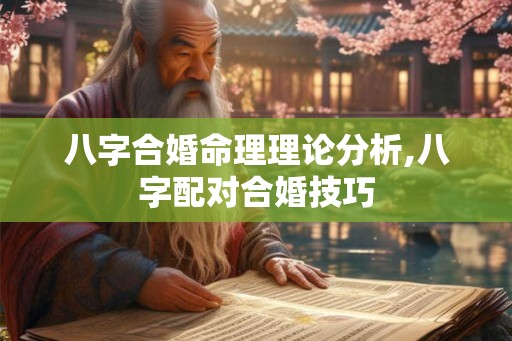 八字合婚命理理论分析,八字配对合婚技巧