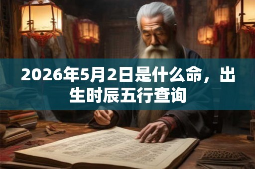 2026年5月2日是什么命，出生时辰五行查询