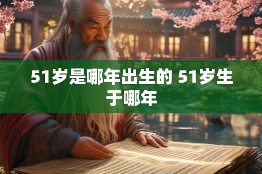 51岁是哪年出生的 51岁生于哪年