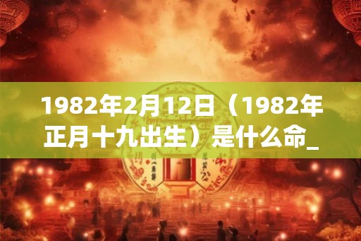 1982年2月12日（1982年正月十九出生）是什么命_命运如何