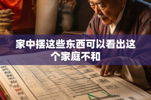 家中摆这些东西可以看出这个家庭不和