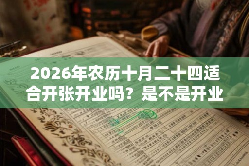 2026年农历十月二十四适合开张开业吗？是不是开业吉日？