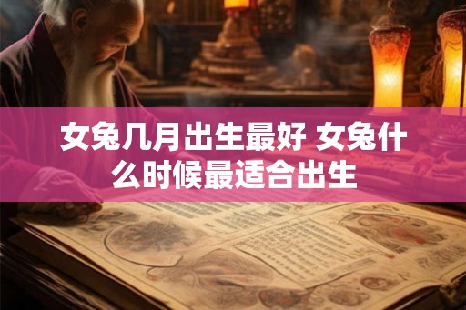 女兔几月出生最好 女兔什么时候最适合出生