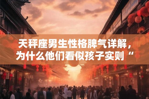 天秤座男生性格脾气详解,为什么他们看似孩子实则“不是孩子”? 天秤座男生性格脾气详解,为什么他们看似孩子实则“不是孩子”?
