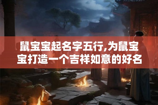 鼠宝宝起名字五行,为鼠宝宝打造一个吉祥如意的好名字