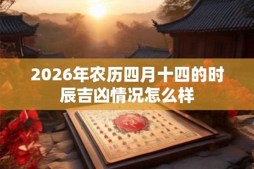 2026年农历四月十四的时辰吉凶情况怎么样 2026年农历四月十四的时辰吉凶情况怎么样