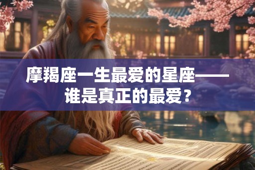 摩羯座一生最爱的星座——谁是真正的最爱？