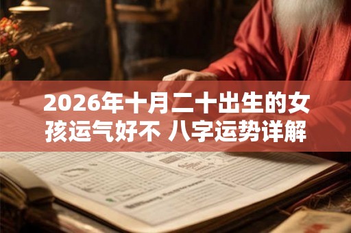 2026年十月二十出生的女孩运气好不 八字运势详解