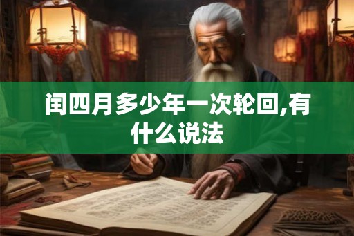 闰四月多少年一次轮回,有什么说法