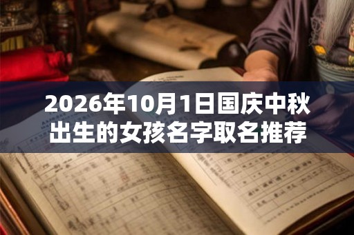 2026年10月1日国庆中秋出生的女孩名字取名推荐