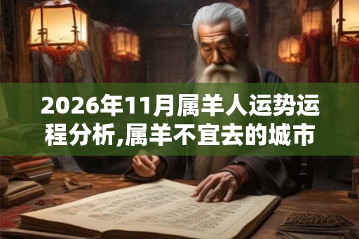 2026年11月属羊人运势运程分析,属羊不宜去的城市