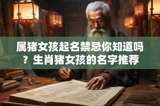 属猪女孩起名禁忌你知道吗？生肖猪女孩的名字推荐