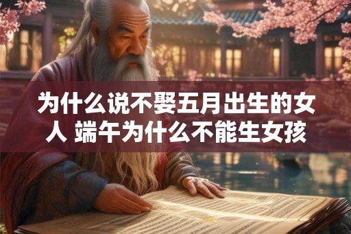 为什么说不娶五月出生的女人 端午为什么不能生女孩