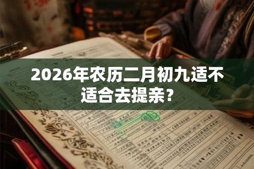 2026年农历二月初九适不适合去提亲? 2026年农历二月初九适不适合去提亲?