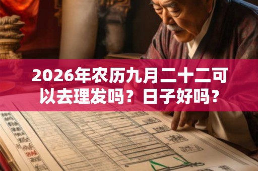 2026年农历九月二十二可以去理发吗？日子好吗？