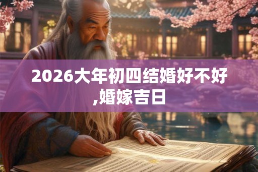 2026大年初四结婚好不好,婚嫁吉日