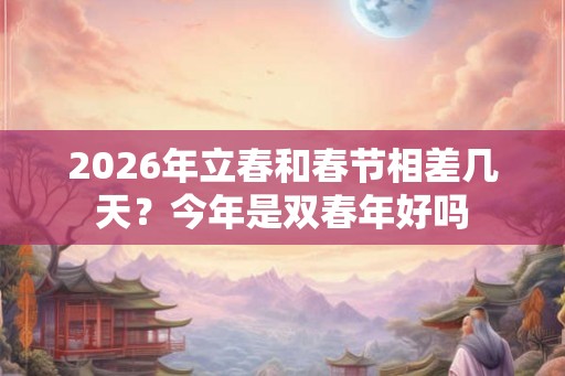 2026年立春和春节相差几天?今年是双春年好吗 2026年立春和春节相差几天?今年是双春年好吗