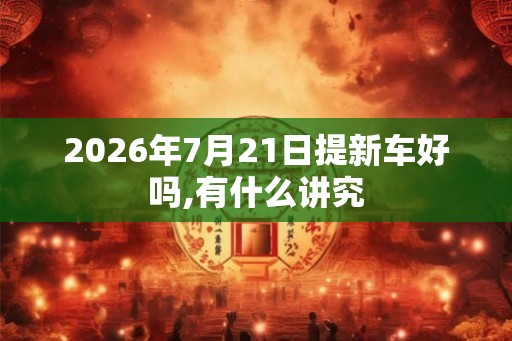 2026年7月21日提新车好吗,有什么讲究