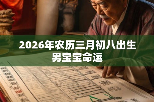2026年农历三月初八出生男宝宝命运