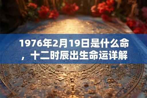 1976年2月19日是什么命，十二时辰出生命运详解