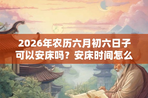 2026年农历六月初六日子可以安床吗？安床时间怎么选？