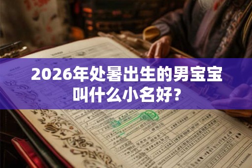 2026年处暑出生的男宝宝叫什么小名好？