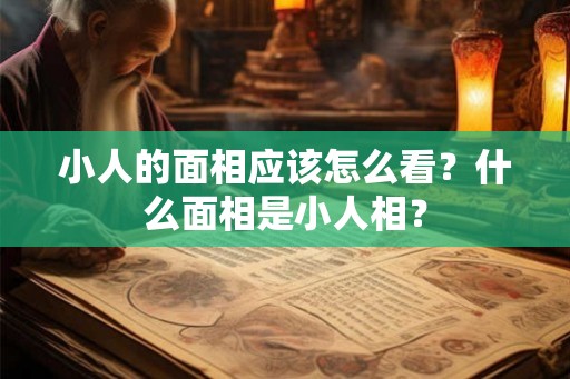 小人的面相应该怎么看?什么面相是小人相? 小人的面相应该怎么看?什么面相是小人相?