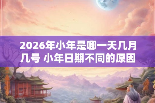 2026年小年是哪一天几月几号 小年日期不同的原因 2026年小年是哪一天几月几号 小年日期不同的原因