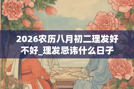 2026农历八月初二理发好不好_理发忌讳什么日子