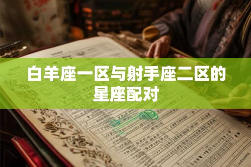 白羊座一区与射手座二区的星座配对