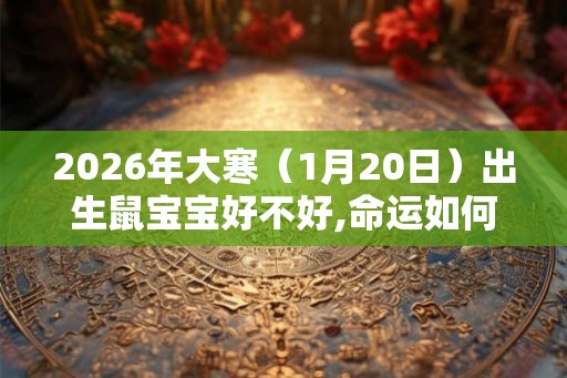 2026年大寒（1月20日）出生鼠宝宝好不好,命运如何？