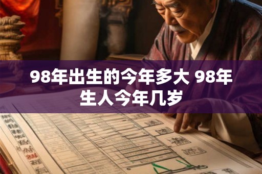 98年出生的今年多大 98年生人今年几岁