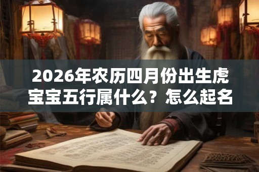 2026年农历四月份出生虎宝宝五行属什么？怎么起名？