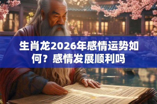 生肖龙2026年感情运势如何?感情发展顺利吗 生肖龙2026年感情运势如何?感情发展顺利吗